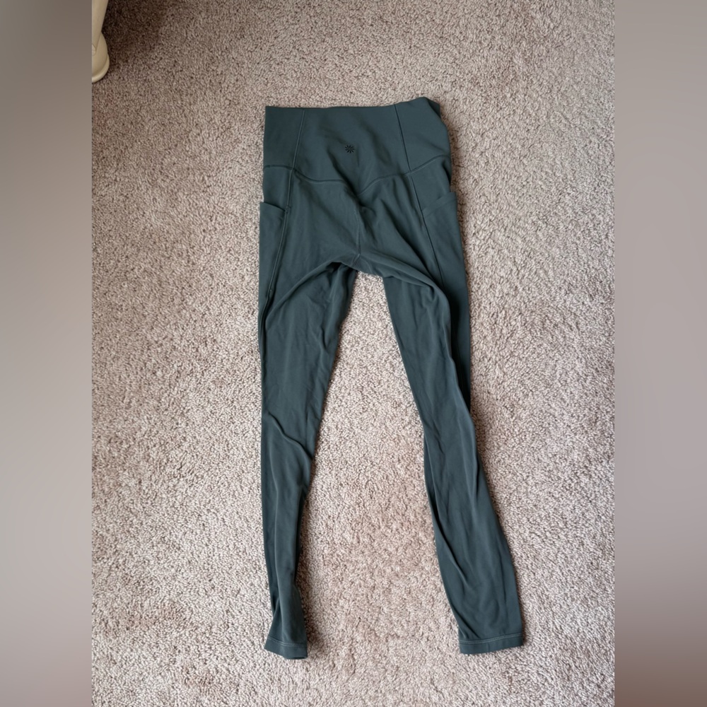 Athleta Elation Dark Green Leggings